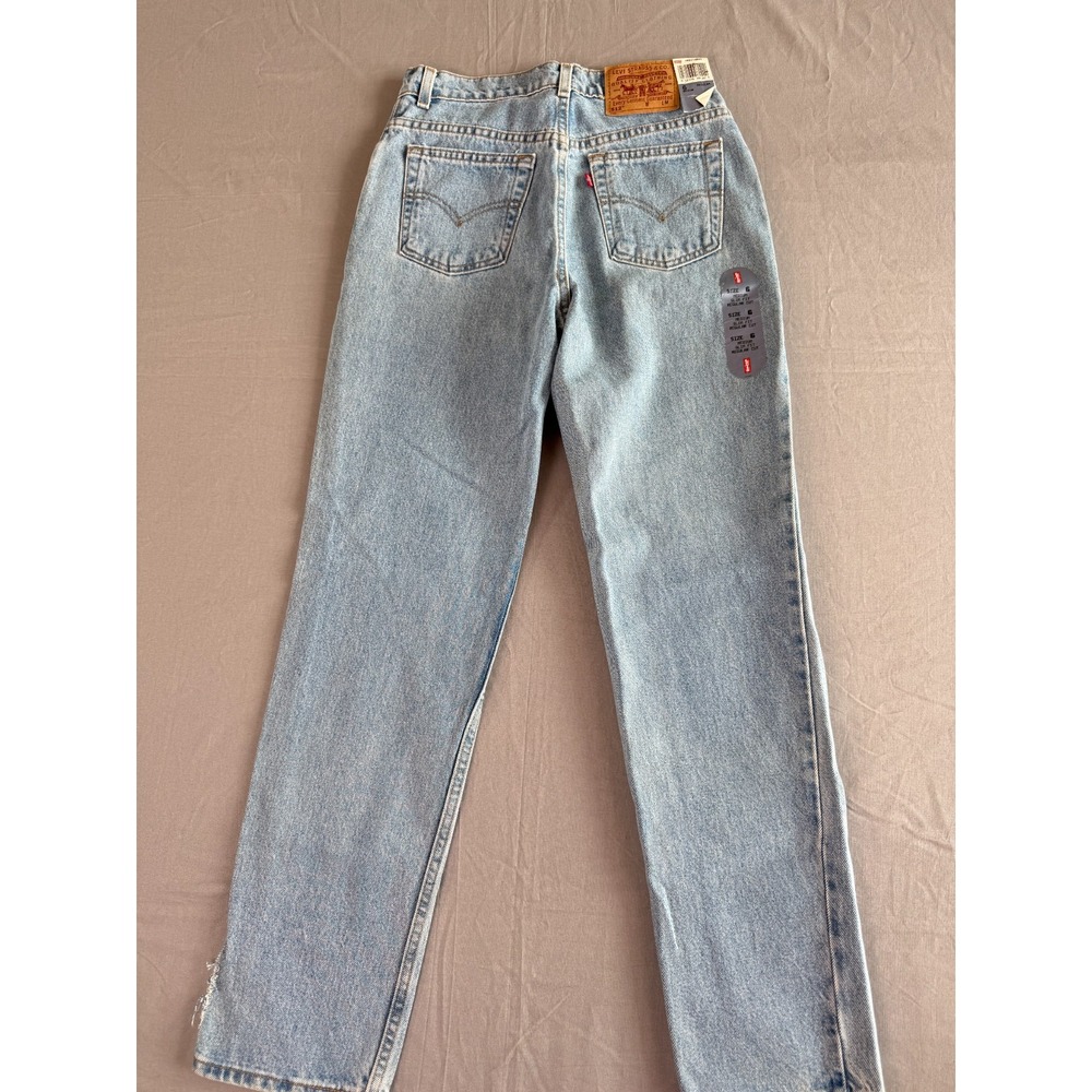 VTG 90s Levi's 512 Jeans womens 6 (27x30.5) Black BatWing Slim Straight USA New - Picture 8 of 15